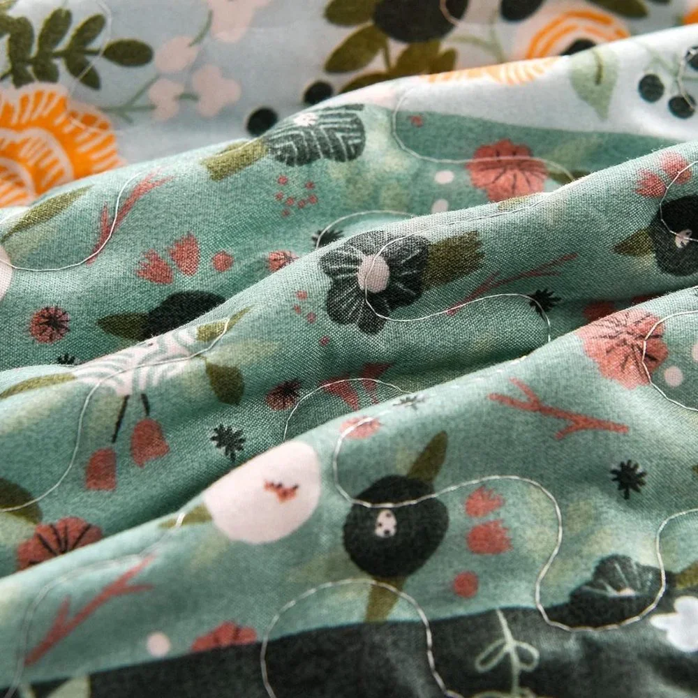 New Boho Floral Throw Blanket Bedspread Quilt - 50